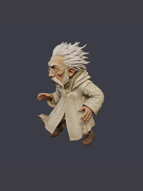The Gnome as a rigged 3D model