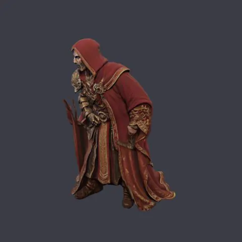 The Maker as a rigged 3D model