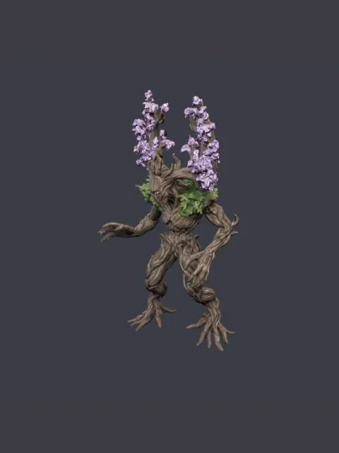 The Treant as a rigged 3D model